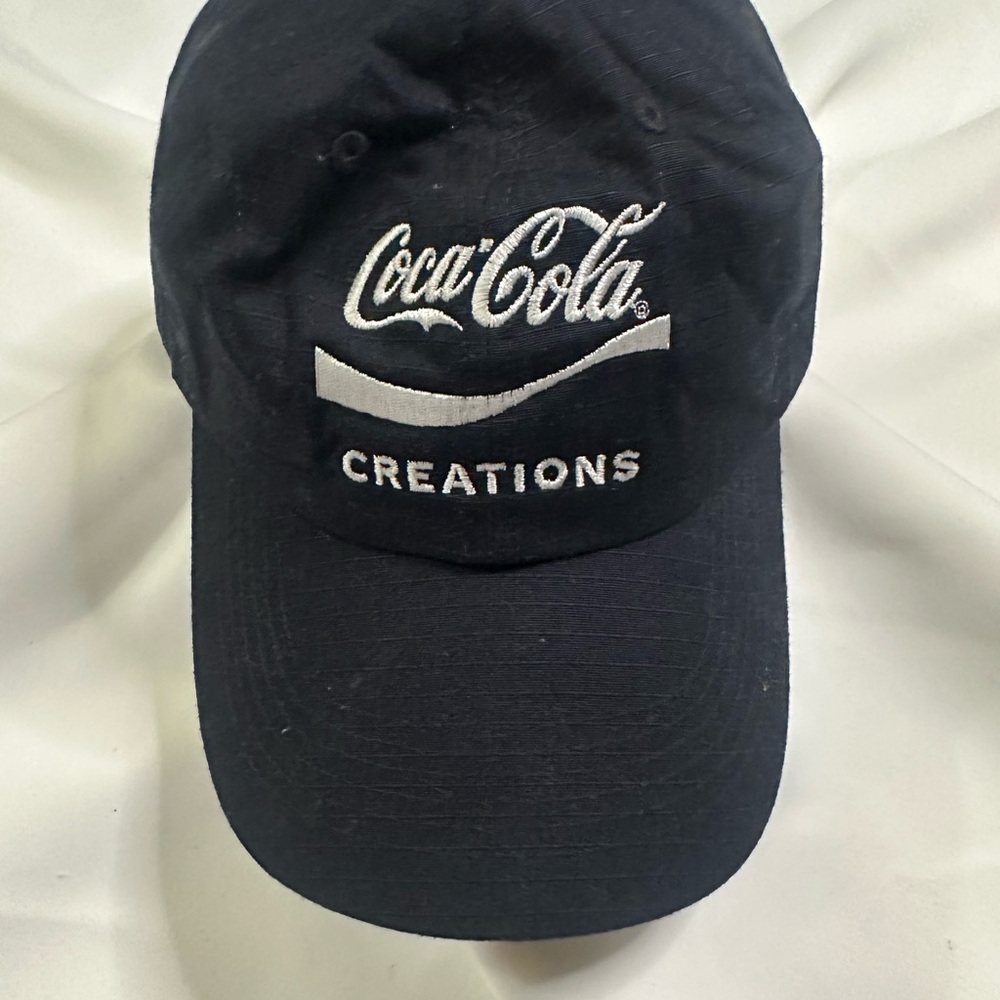 Coca-Cola Creations Black Hat Adjustable Velcro Closure
